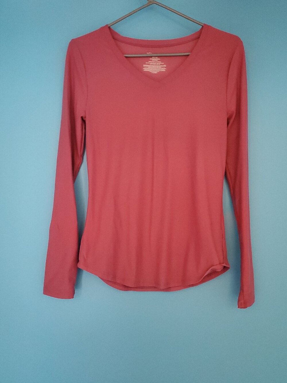 NOBO No Boundaries Tee Junior's Size Medium (7-9) V-Neck Long Sleeve